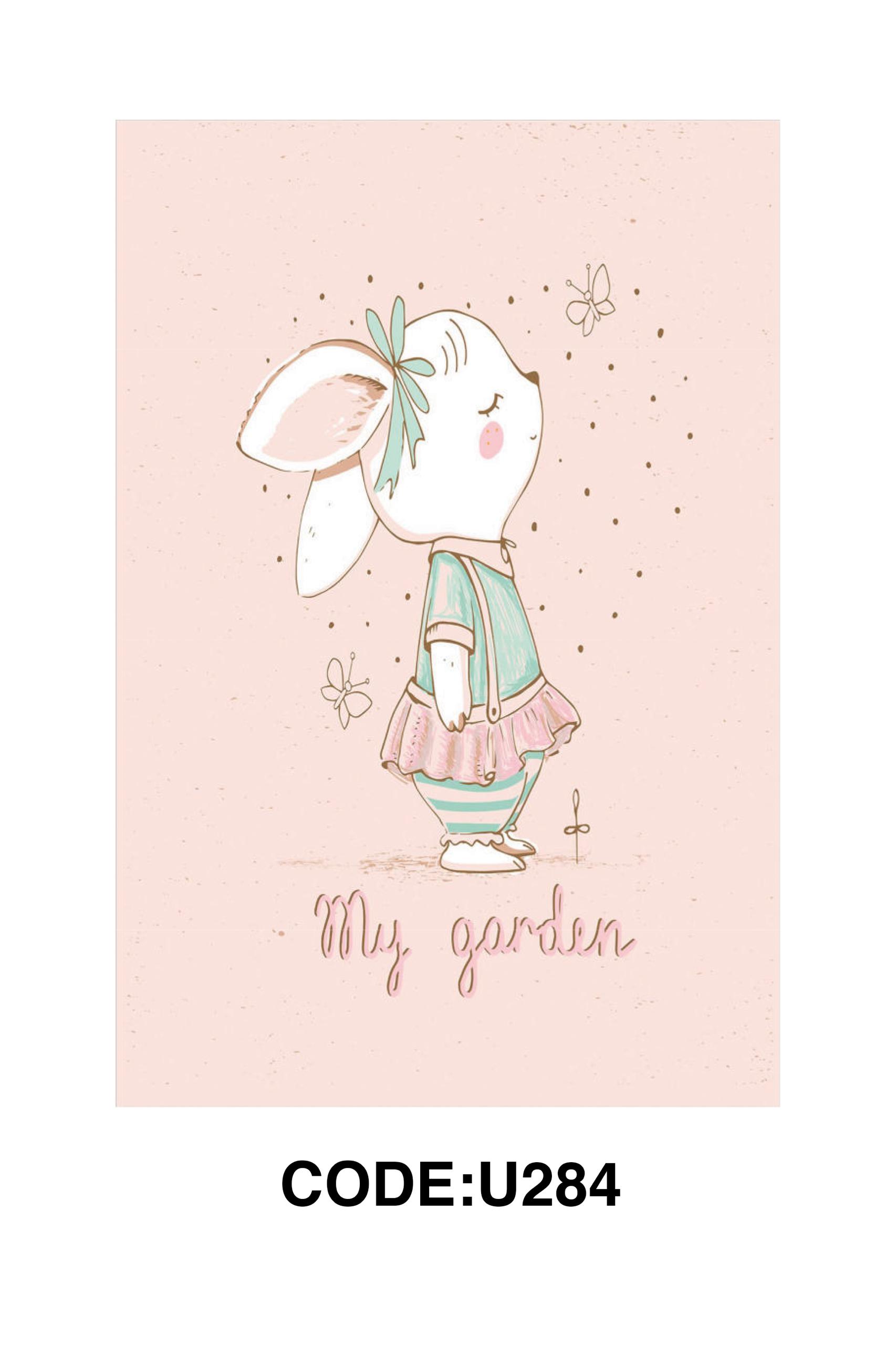 فرشینه خرگوش دخترونه اتاق کودک